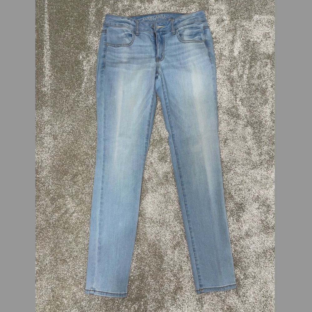American Eagle Jegging (Very Light Wash, Size 8 Regular)